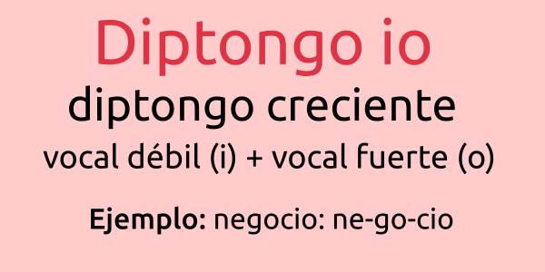 Palabras con diptongo io